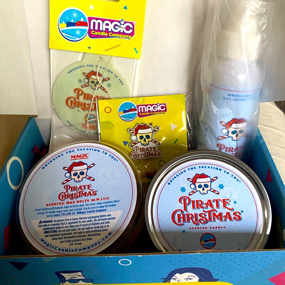 NIB Magic Candle Company “A Pirates Christmas” Scent Box